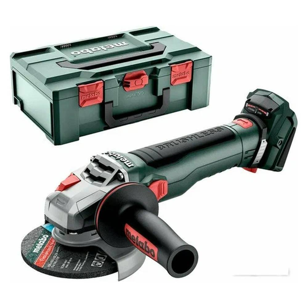 Машина шлифовальная угловая аккумуляторная Metabo W 18 LT BL11-125 Quick