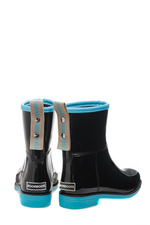 Сапоги BoomBoots Black&Blue Flat (с утеплителем)