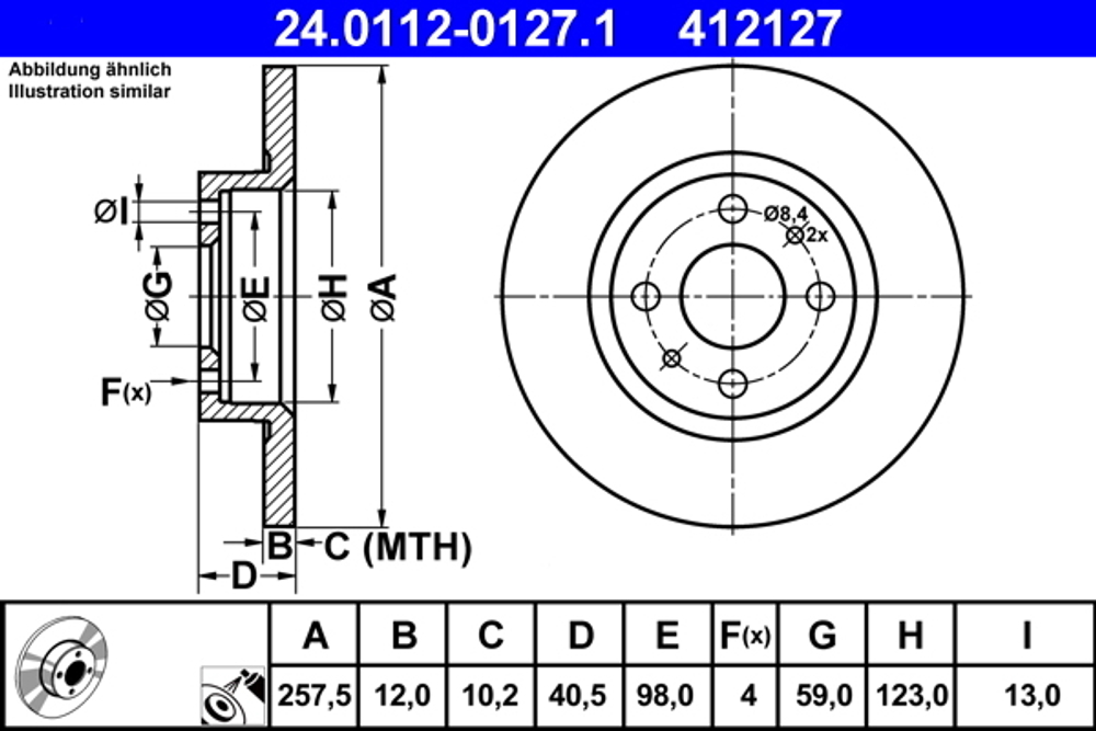ATE - 24011201271-ATE - Brake Disc