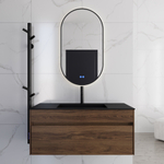 Тумба под раковину Vincea Chiara 1000 подвесная, 1 выкатной ящик soft-close, C.Oak