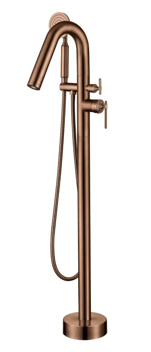 Напольный смеситель для ванны с душем Boheme Eterna 179-BRB BRUSHED BRONZE