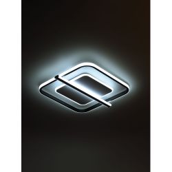 Светильник потолочный светодиодный ЭРА Модерн Franco CLL-1-107W 3K-6K RC BK с ДУ черный