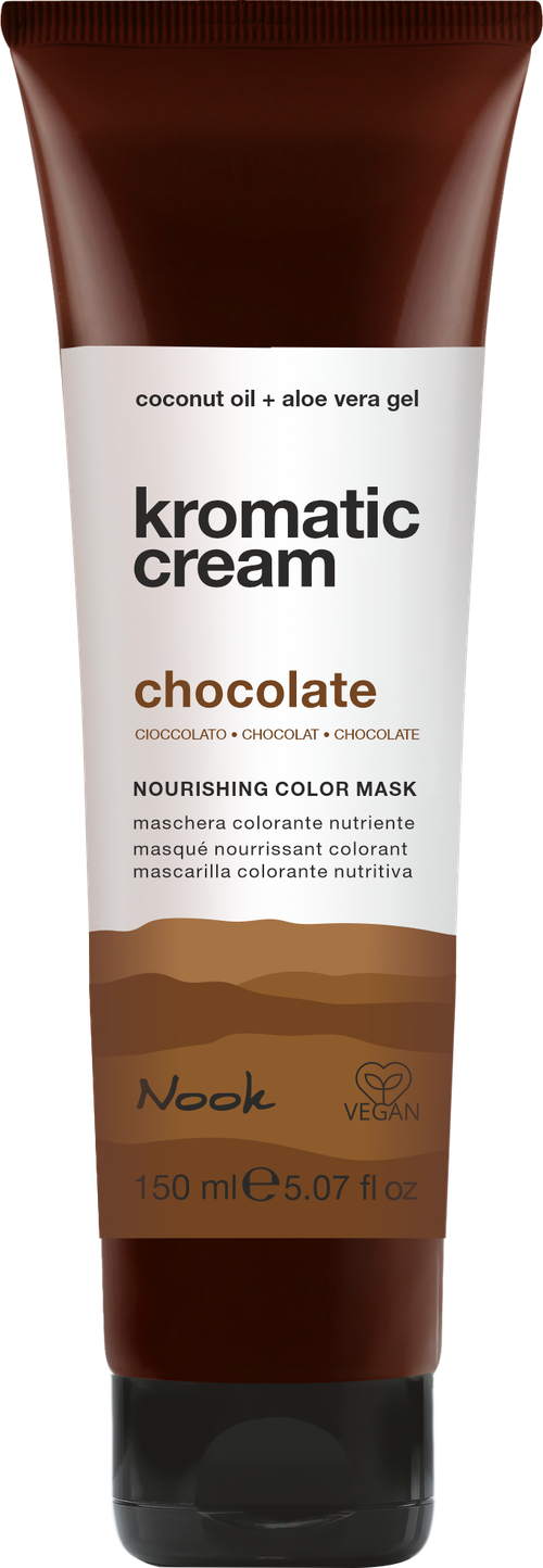 Nook Питательная маска для окрашивания волос прямым пигментом «Шоколад»-Kromatic Cream Pumpkin,150 мл