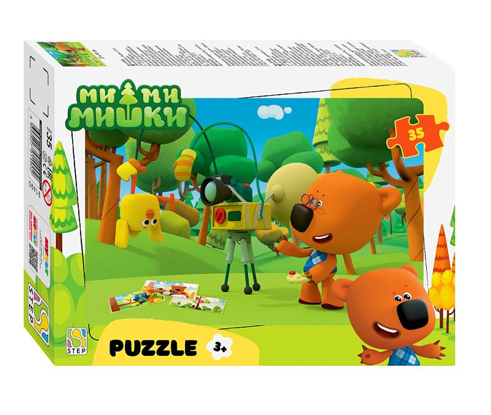 Пазл 35эл. "Ми-ми-мишки" (0+ Медиа) (Степ пазл)