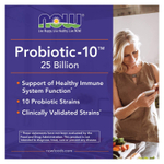 NOW Foods, Probiotic-10, 25 млрд, 100 растительных капсул