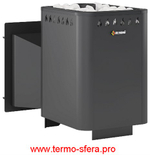 Печь ВЕЗУВИЙ Русичъ Антрацит 16 Панорама "М"