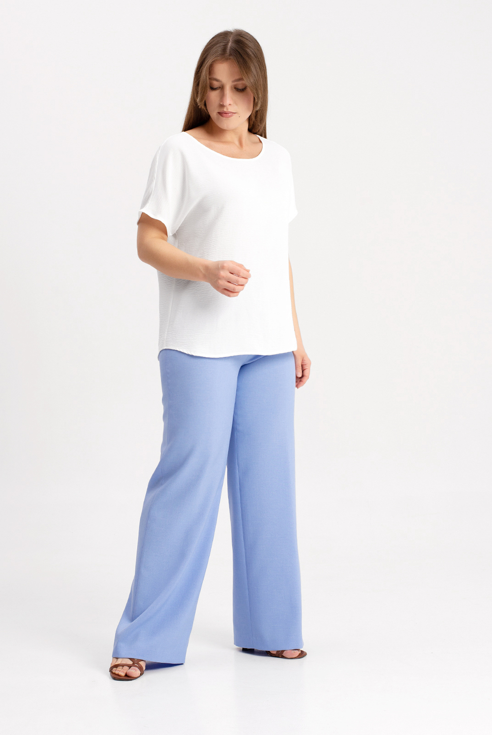 Блузка женская 4636з, белый #30Б094636з