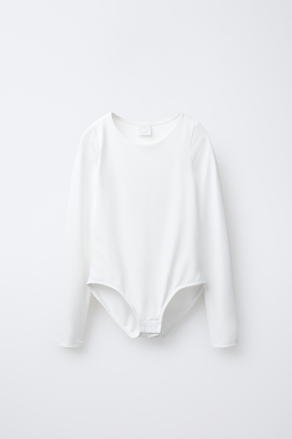 ZARA БОДИ ИЗ ПОЛИАМИДА, БЕЛЫЙ