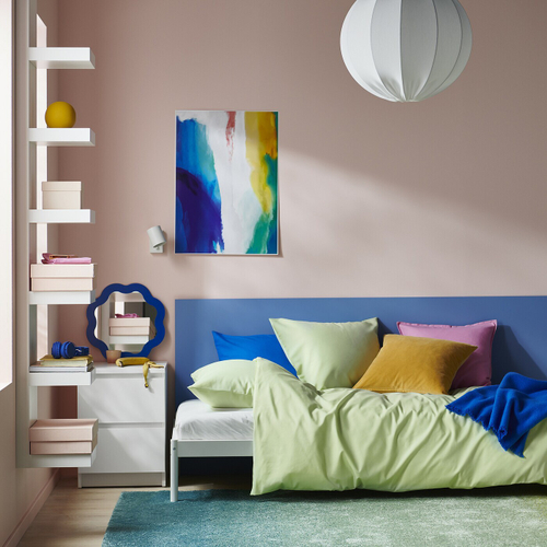 Комплект постельного белья IKEA PILTANDVINGE (ПИЛТАНДВИНГ), Двуспальный, Светло-зеленый, 200x230 / 50x80 см