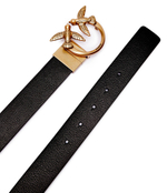 Двухсторонний кожаный ремень Pinko - голубой(100125 A1K3)