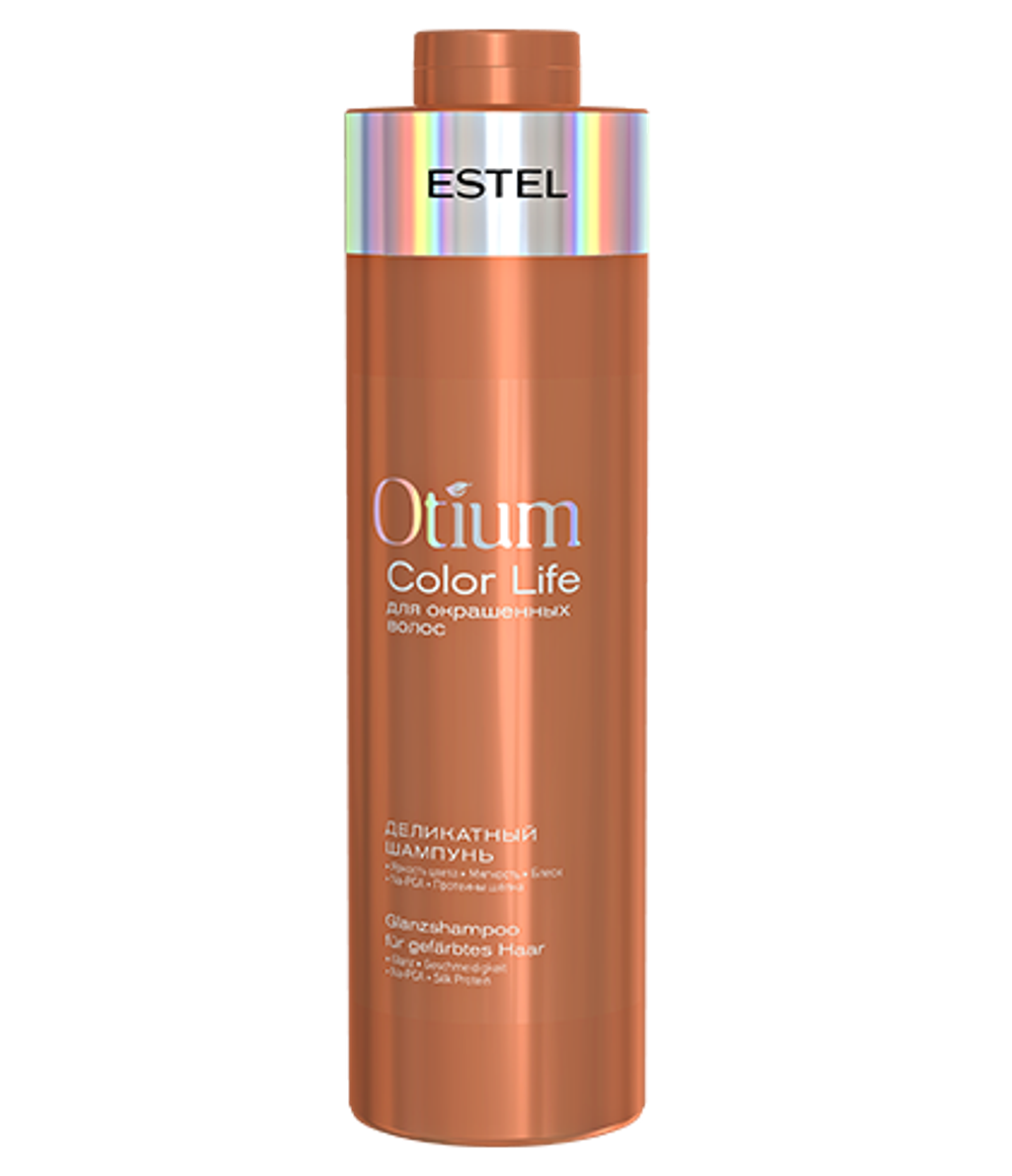 Деликатный шампунь для окрашенных волос OTIUM COLOR LIFE (1000 мл)