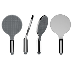 Bossini Apice душевая система: смеситель, стойка с верхним поворотным душем Ø 280 мм, с ручным душем, цвет хром