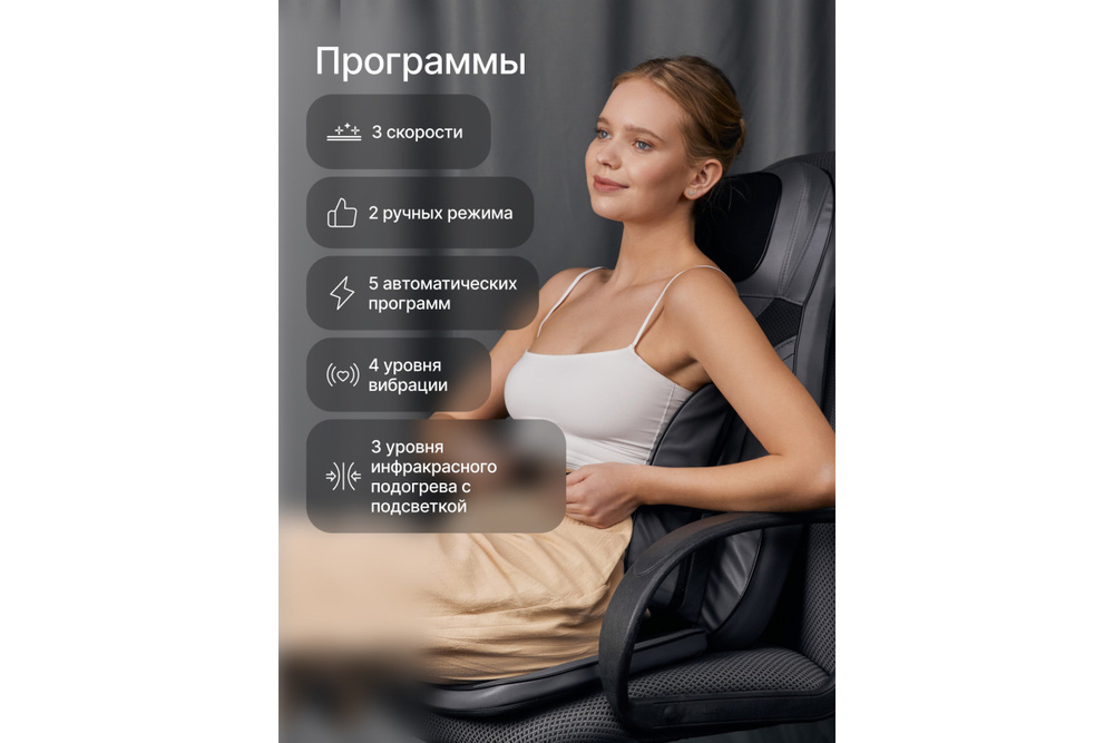 Массажная накидка с крыльями Urbanfit CleverCare Тонус