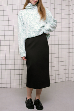 Юбка женская 4177зп-70, черный #234Ча014177зп-70