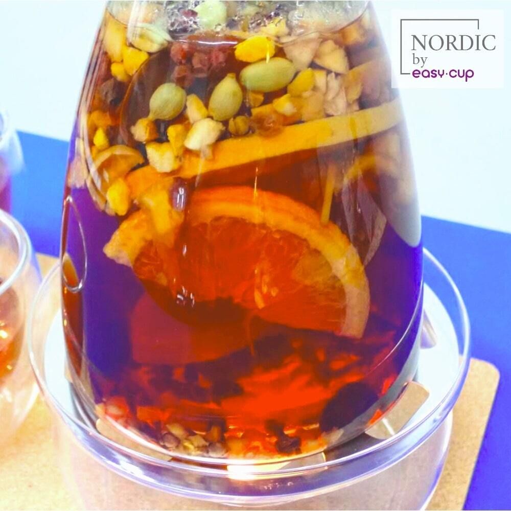 Кувшин для глинтвейна из чистого стекла: любой напиток смотрится эффектно!