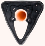 Телесный пустотелый харнесс MEN Style - 17,5 см. (Цвет: телесный с черным)