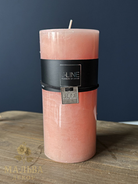 Свеча "Розовая пудра" 7х7х15 см (72 часа горения)