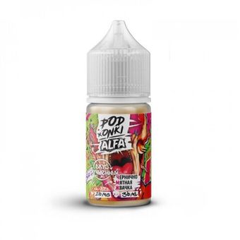 Жидкость PODONKI ALFA VAPE NEW Salt 2% ULTRA 30 ml - Чернично Мятная Жвачка