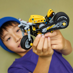 Конструктор LEGO Technic 42225 Жёлтый мотоцикл арт. 42225 151 дет — фото 9