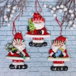 Подвеска Сandy «Дед Мороз» 12,7 см, в ассортименте