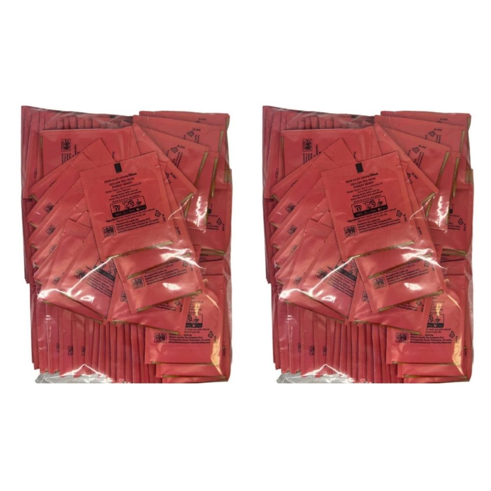 Чай черный Dilmah Ceylon Лесная ягода в пакетиках, 100 шт, 2 упаковки