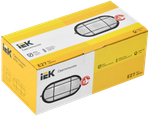 Светильник НПП1402 белый/овал с реш.60Вт IP54 IEK