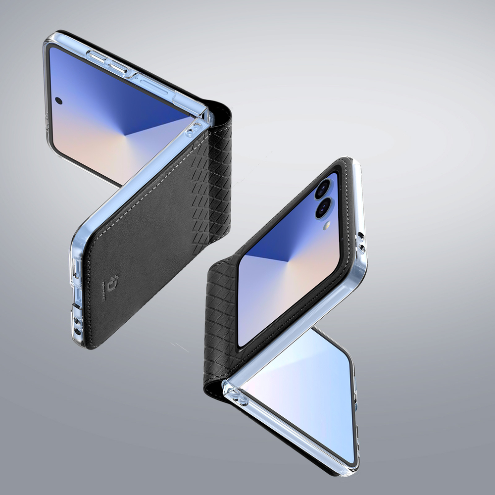 Чехол черного цвета из искусственной кожи от Dux Ducis для Samsung Galaxy Flip 7, серия Bril Series Case
