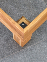 Кровать 160х200, Buona Vita, двуспальная, на ножках в стиле лофт, основание из сосны, массив дуба, Dipriz