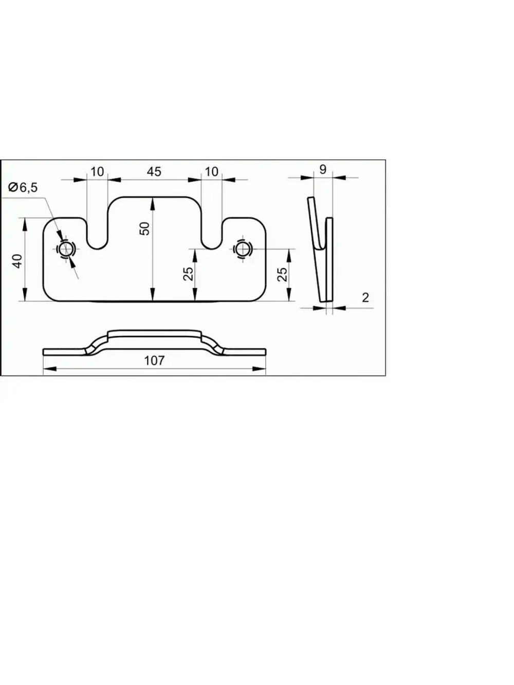 Зацеп мебельный соединитель крокодил гребенка - 12 шт