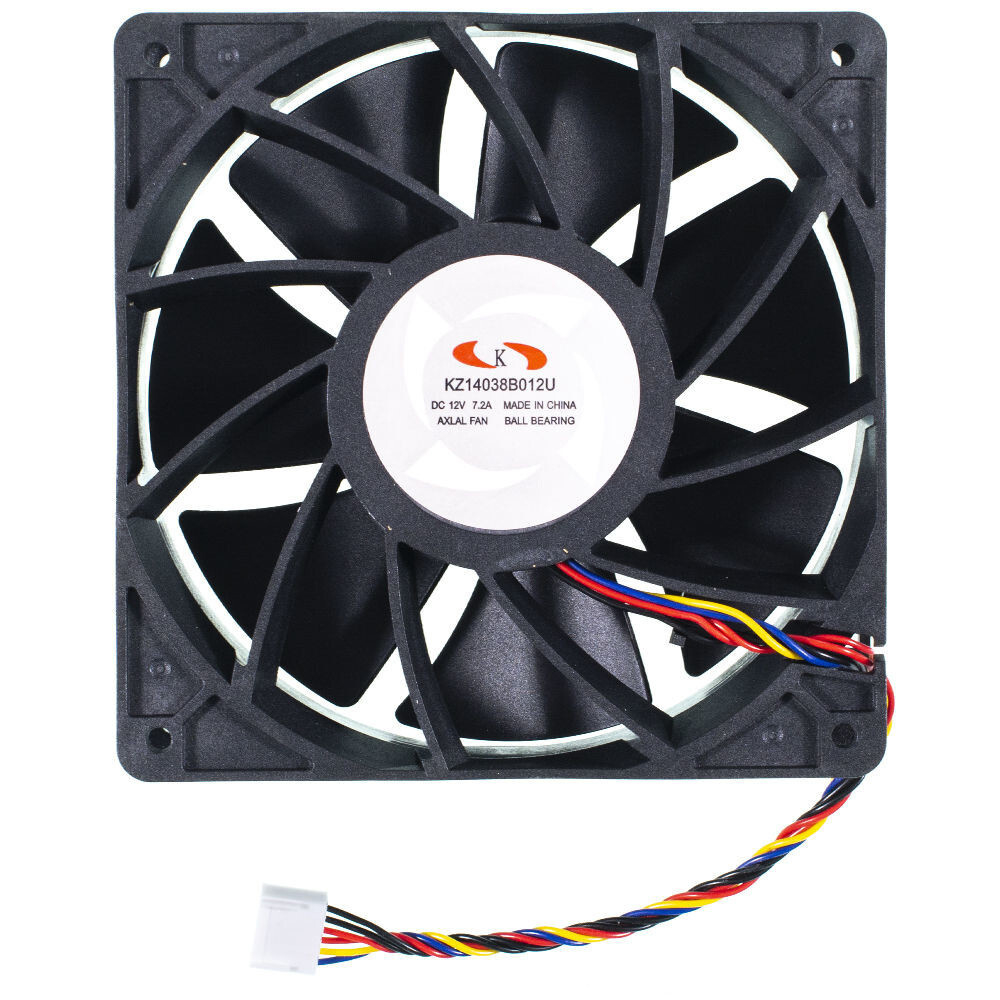 Кулер/Вентилятор KZ14038B012U3 140*140мм для Whatsminer 7.2A 6pin