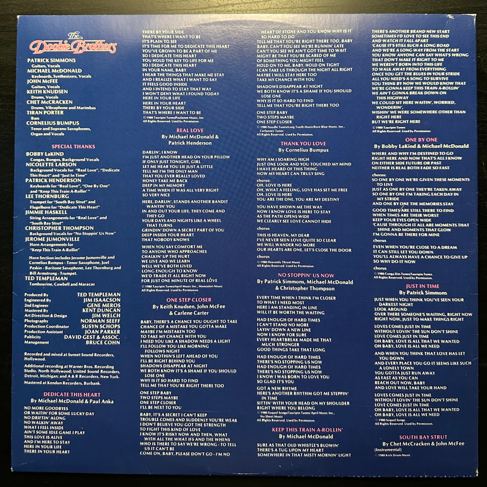 The Doobie Brothers - One Step Closer (США 1980г.)