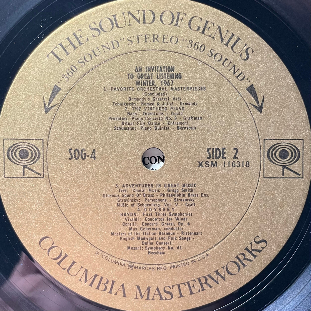 Сборник The Sound Of Genius: An Invitation To Great Listening/Winter, 1967 (США 1967г.)