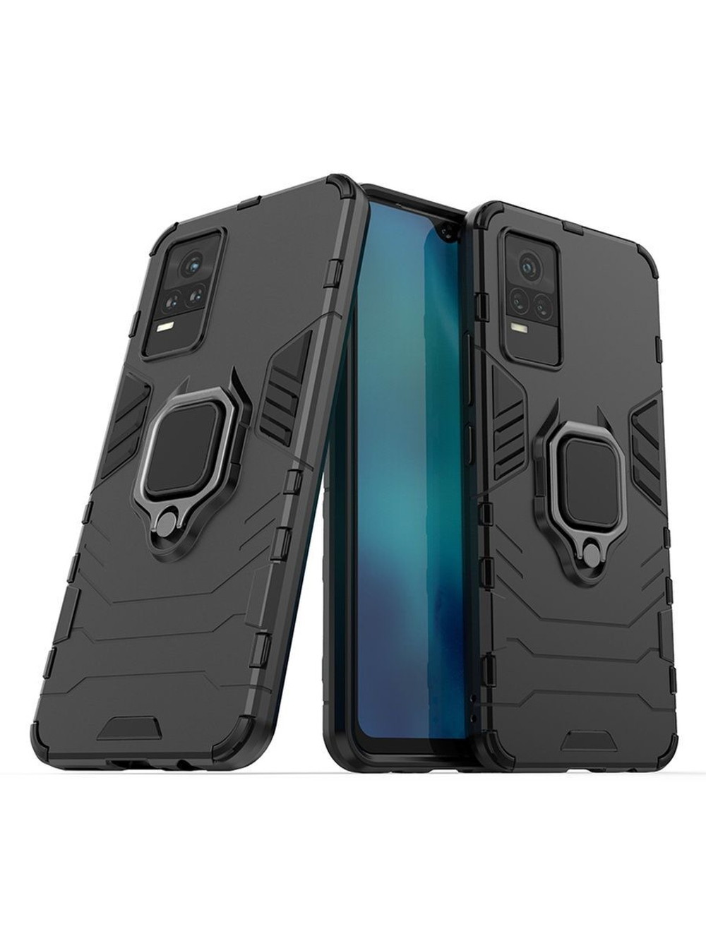 Противоударный чехол с кольцом Panther Case для Vivo V21e