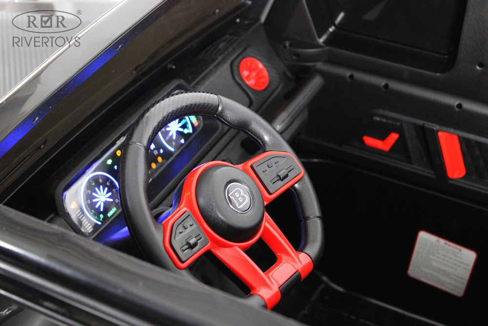 Детский электромобиль RiverToys Z888ZZ BLACK/черный