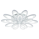 Потолочный светодиодный светильник 190Вт, 13000Лм, 3000-6000К, Ra>80,  плавная регулировка мощности, изменение цветовой температуры, ночник,  металл/акрил, белый