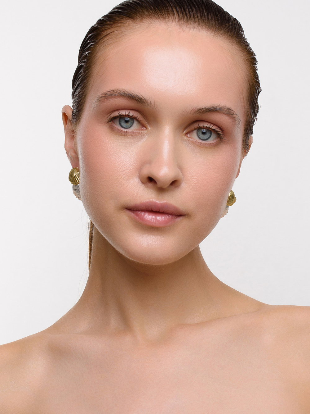 Серьги "Two Seashells" Bicolor