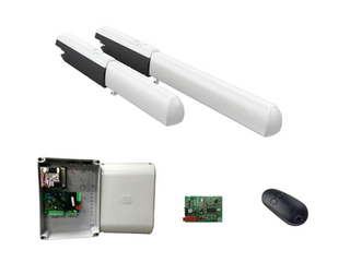 Комплект автоматики для двухстворчатых распашных ворот на основе привода А3000А (блок управления ZF1N, радиоуправление с фиксированным кодом)