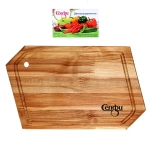 Доска разделочная «Ромб» малая с желобом 30*18*1,8см