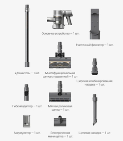 Беспроводной пылесос Dreame R20 Grey