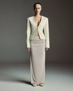 Юбка серая макси