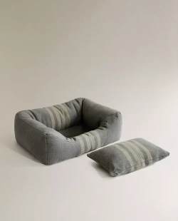 ZARA HOME КОВРИК ДЛЯ ДОМАШНИХ ЖИВОТНЫХ В ПОЛОСКУ, ЗЕЛЕНЫЙ