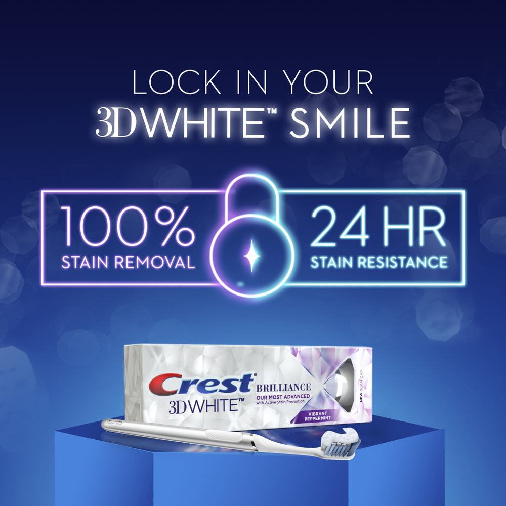 Crest 3D White Brilliance Vibrant Peppermint – Отбеливающая зубная паста