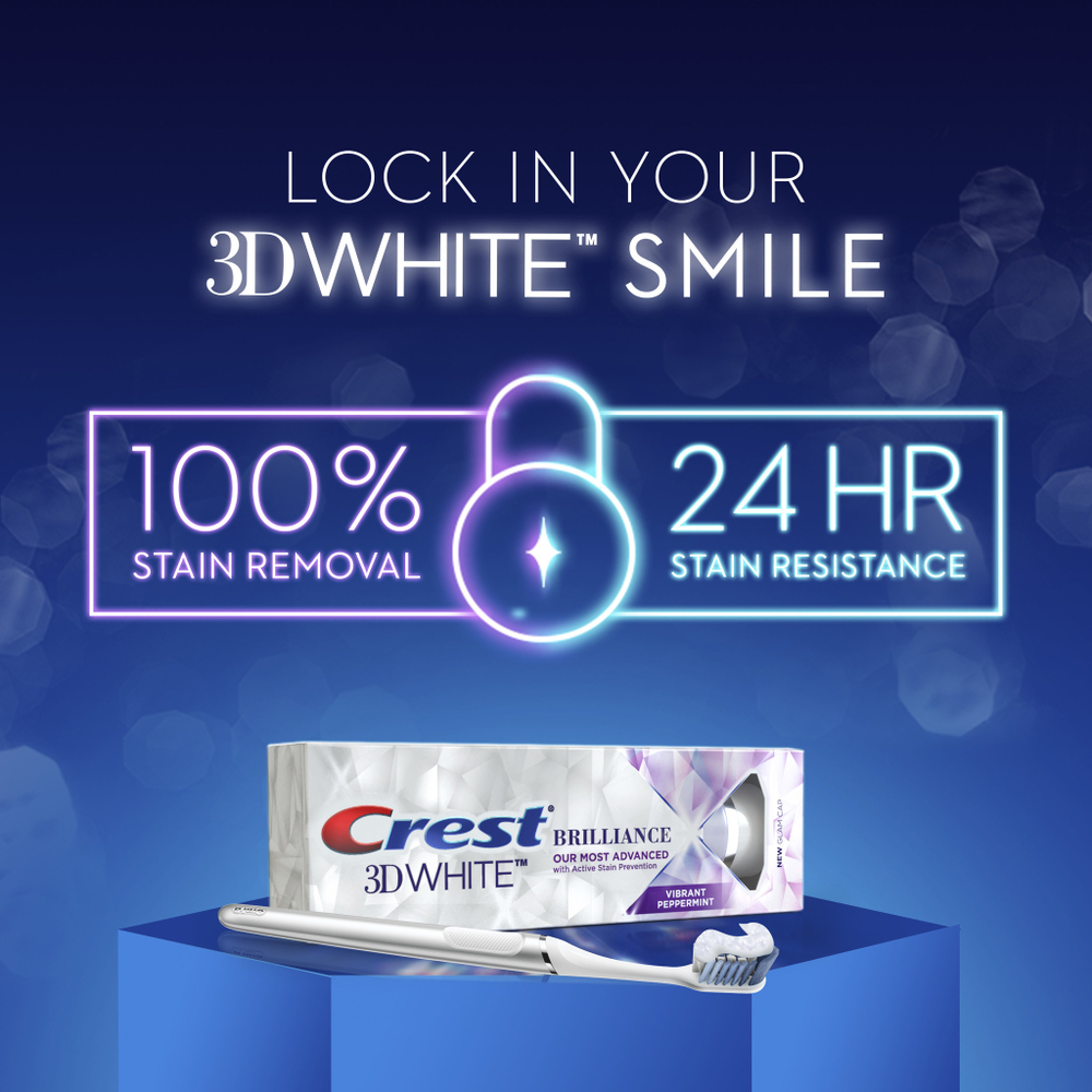Зубная паста Отбеливающая Crest 3D White Brilliance