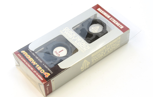 Кольца UTG Max Strength 25,4мм на Weaver, быстросъемные, высокие (RG2W1204)