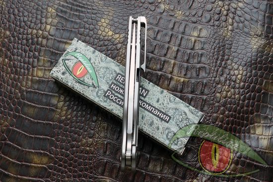 Складной нож REPTILIAN Магистр 2-2 c клинком из стали D2, рукоять G10