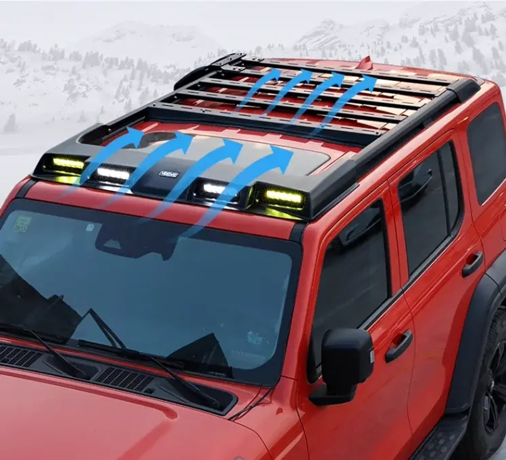 Платформа с люстрой на крышу и боковой лестницей для TANK 300 2021+ Танк обвес походный