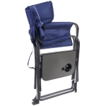 Кресло складное с подлокотниками до 100 кг SJ-0053, 52*62*92 см, цвет: синий, ТуристМастер