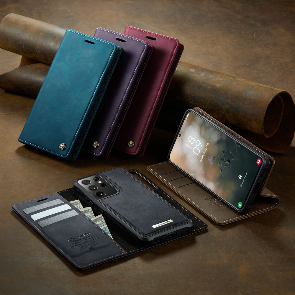 Чехол-кошелек CaseMe 2 in 1 MagSafe Samsung Galaxy S21 Ultra