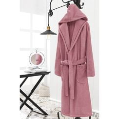 STRIPE фуксия махровый женский халат Soft Cotton (Турция)