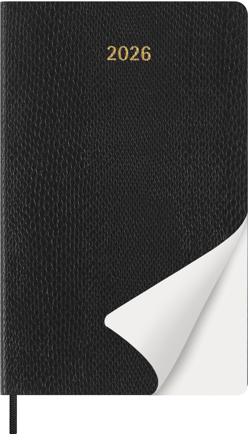 Еженедельник 2026 Moleskine Precious & Ethical MAMBA 13х21см обложка экокожа, черный в подарочной коробке